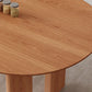 Table à manger de style moderne Table de dîner à 4 pieds en bois massif pour salle à manger