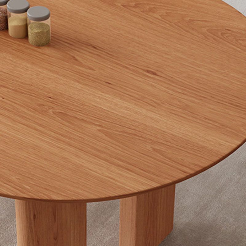 Table à manger de style moderne Table de dîner à 4 pieds en bois massif pour salle à manger