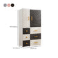 Hinged Wardrobe Cabinet with Legs Plastic Wardrobe Closet for Home