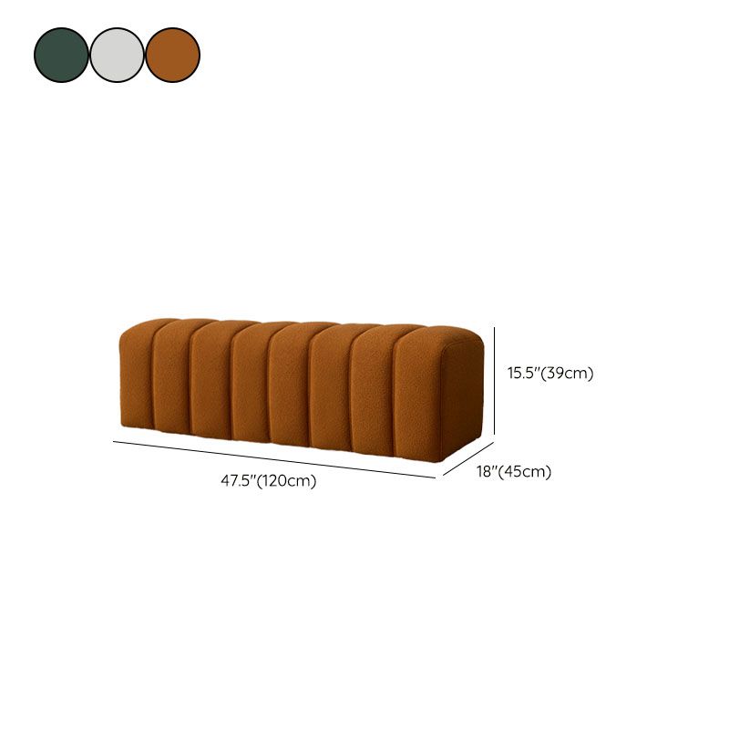Modern Entryway Bench Solid Color Seating Bench with Upholstered , 17.55-inch W Clearhalo 'Benches' 'Chairs & Seating' 'furn' 'furn_benches' 'Furniture' 'Living Room Furniture' 1200x1200_f71d53ac-04da-4dc0-92f4-a3b3956b36dc