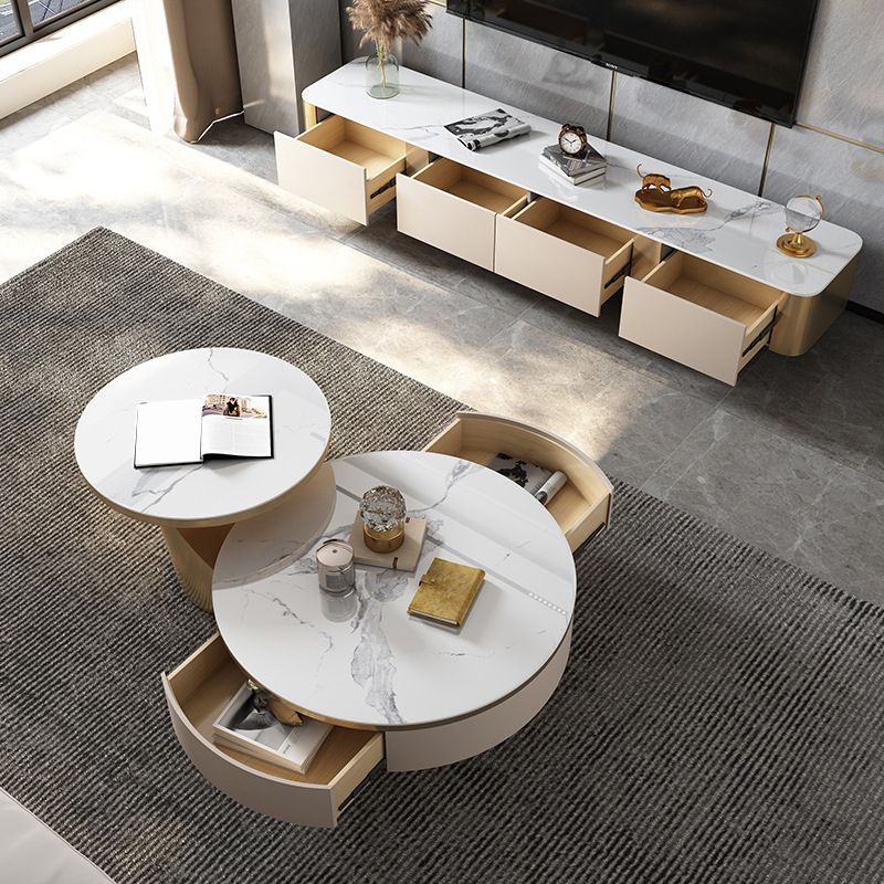 Modern de 16 "W TV Media Media Console de almacenamiento TV con cajones con cajones