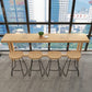Industrial Style Light Brown Bar Table Solid Wood Milk Tea Shop Casual Bar Table Clearhalo 'Bar Furniture' 'Bar Tables' 'bar_tables' 'furn' 'furn_bar_tables' 'Furniture' 'furniture_bar_tables' 'Kitchen & Dining Furniture' 1200x1200_f71fd3dd-c284-4efb-8d41-a9e31fcd538c