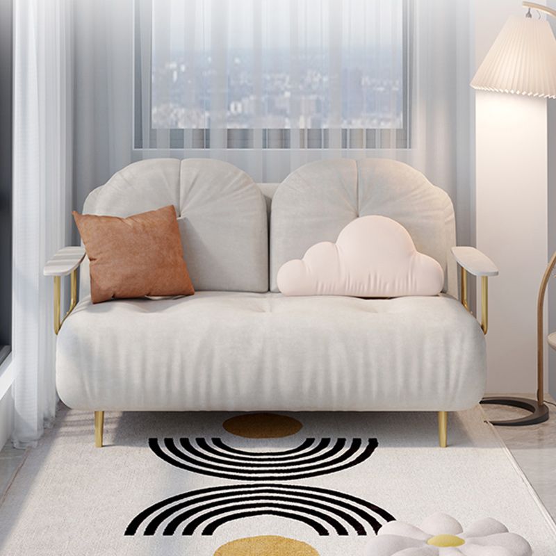 房状のグラムコンバーチブルソファフル/クイーンサイズの布張りのラブシート2羽の枕と