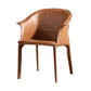 Upholstered Dining Chair Modern Faux Leather Dining Arm Chair