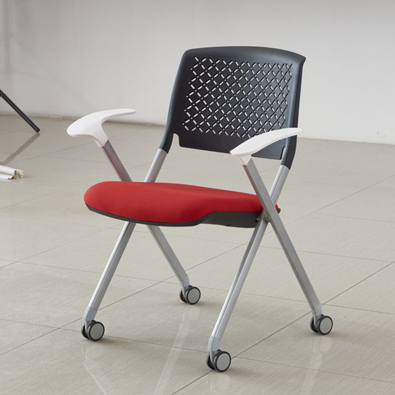 Contemporary Conference Chair Metal Frame Office Chair with Arm Clearhalo 'furn' 'furn_office_chair' 'Furniture' 'Office Chairs' 'Office Furniture' 'office_chair' 1200x1200_f7285c81-02a9-4b64-9492-ea0e6577d5eb