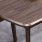 Contemporáneo 1/2/5/7 Piezas Muebles Mesa de comedor de madera sólida Rectángulo Juego en marrón