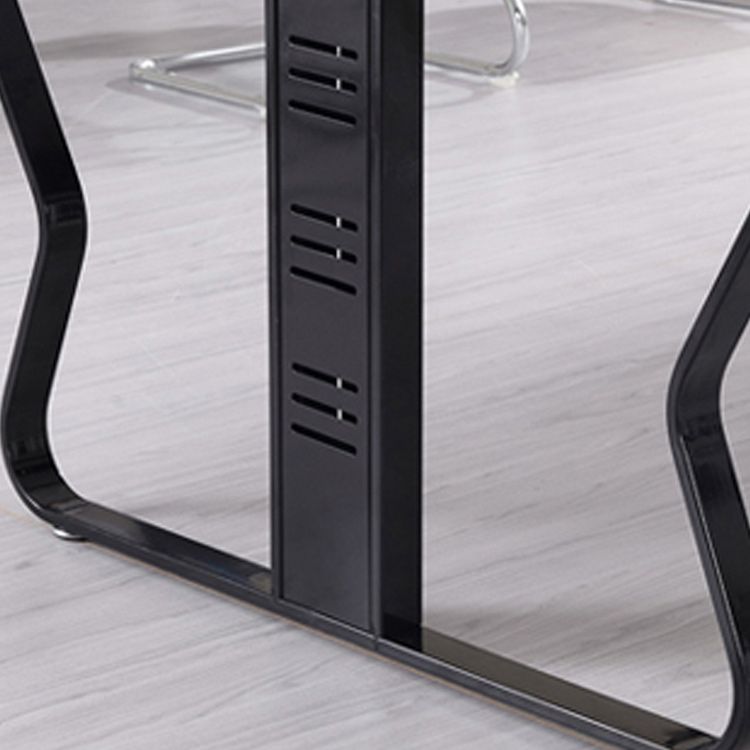 Moderne stijl kantoortafel rechthoek vorm houten vergaderbalie