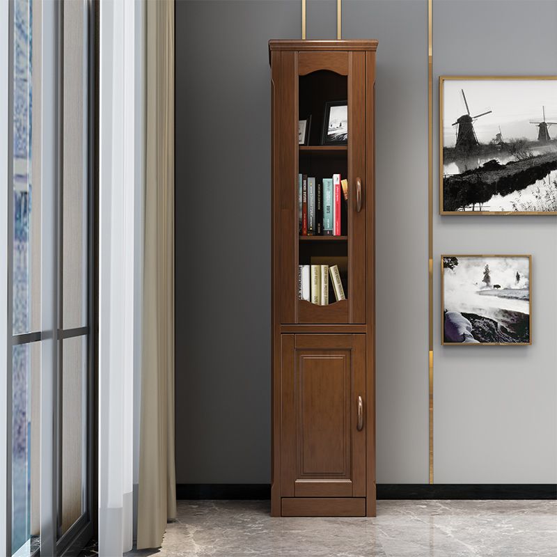 76.8 "高さ2-ドアアクセントキャビネット茶色の胸をパンした胸をパンした胸