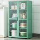 Green Bambus Buffet Server mit einstellbarem Regal Modern Dining Server