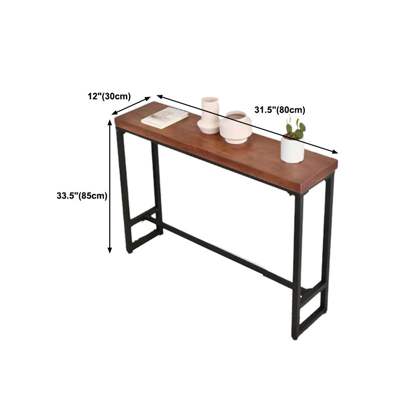 Tavolo di accento per console di finitura antica di divano console moderna di metà secolo