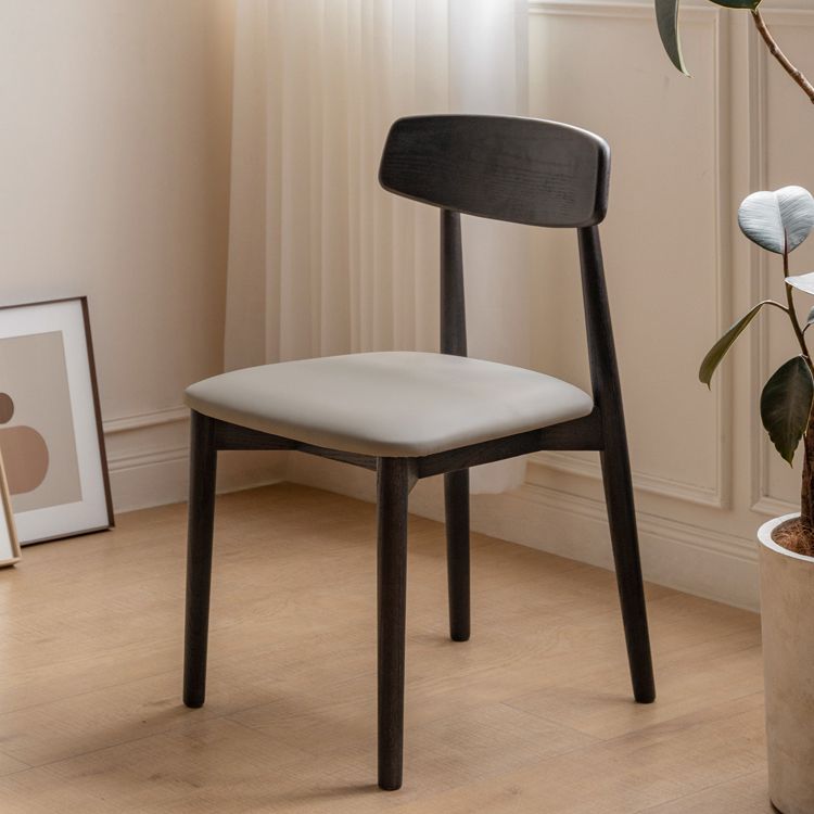 Contemporary Wood Open Back Armless Dining Chairs(Set of 1/2/4/6/8) Clearhalo 'Dining Chairs' 'Dining Tables & Seating' 'dining_chair' 'furn' 'furn_dining_chair' 'Furniture' 'Kitchen & Dining Furniture' 1200x1200_f73535c0-ceeb-4c4f-8c1d-faf5d66aa2d5