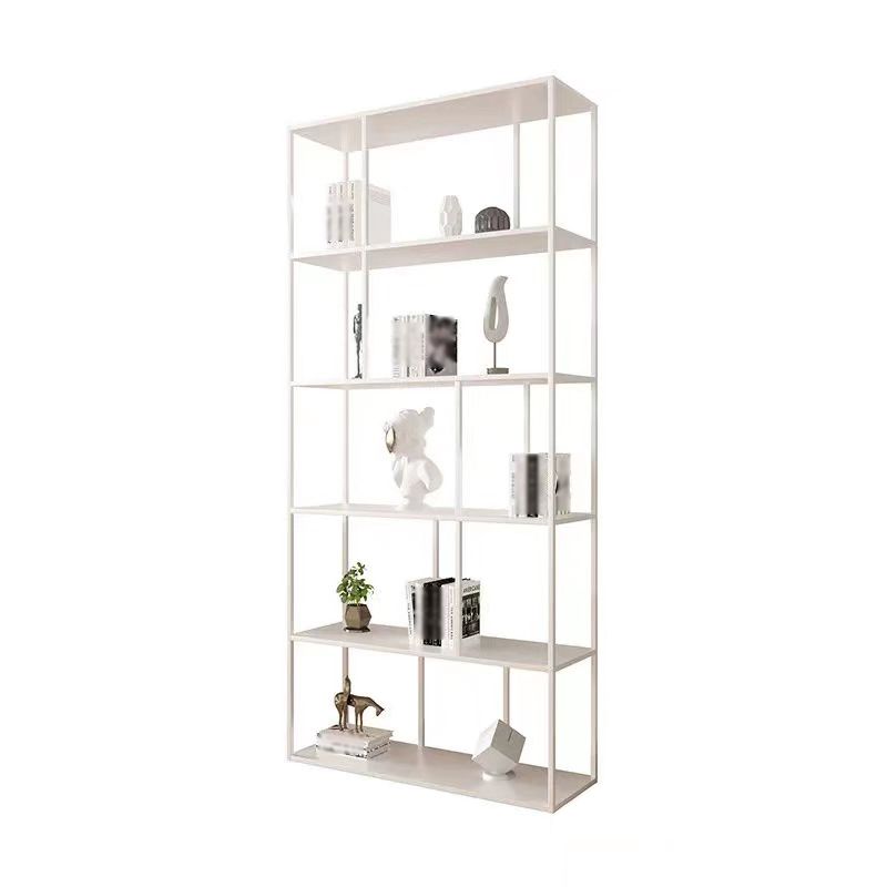 Modern Style Metal Bookshelf Open Shelf Bookcase for Study Room Clearhalo 'Bookcases' 'Furniture' 'furniture_bookcases' 'kitchen' 'kitchen_bookcases' 'Living Room Furniture' 'Office Furniture' 1200x1200_f73686b2-a156-4a4a-b973-526b64c59376