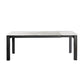 Table à manger rectangulaire en pierre, meuble extensible de Style moderne, 1/3/4/5 pièces, blanc