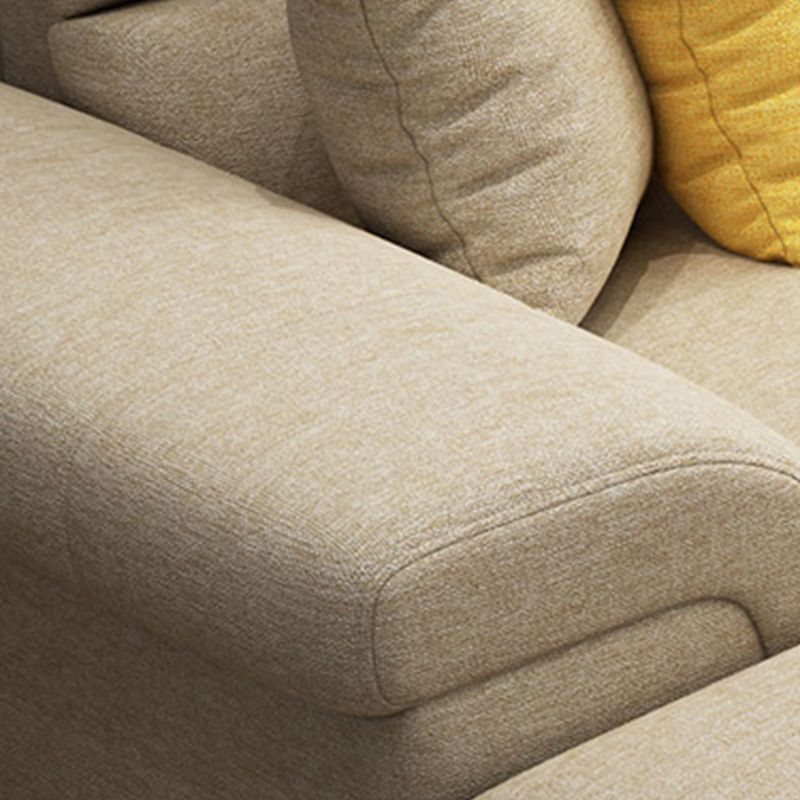 Cojines nórdicos tela estacionaria sala de estar sofá brazo empotrado