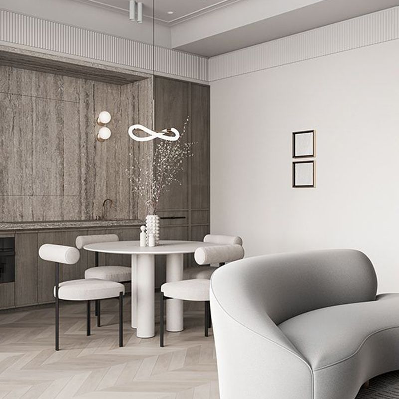 Glam Metal Kitchen and Dining Room Chair Open Back Dining Side Chair in Black Clearhalo 'Dining Chairs' 'Dining Tables & Seating' 'dining_chair' 'furn' 'furn_dining_chair' 'Furniture' 'furniture_dining_chair' 'Kitchen & Dining Furniture' 1200x1200_f7396fe4-dc99-4458-ab49-7cb31bcf9727