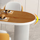 Metal Contemporary Freeform Dining Table Pine Solid Wood Top Table Clearhalo ' dining_table' 'Dining Tables & Seating' 'Dining Tables' 'furn' 'furn_dining_table' 'Furniture' 'furniture_dining_table' 'Kitchen & Dining Furniture' 'kitchen&dining_furn' 'kitchen' 'kitchen_dining_table' 1200x1200_f739ba01-3e65-4ea8-aa2c-31b68d9600d9