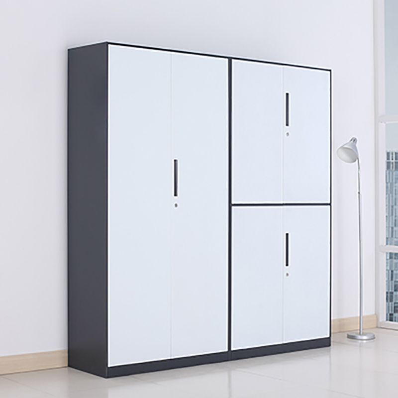 Modern Stainless Steel Bookcase Standard With Doors Shelf for Home Office Clearhalo 'Bookcases' 'furn' 'furn_bookcases' 'Furniture' 'Office Furniture' 1200x1200_f73ddb93-2600-4a81-9429-79b4f199e234