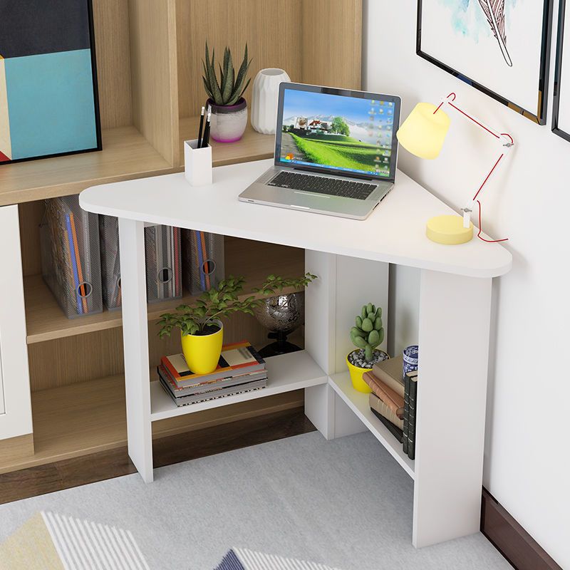 29-inch moderne en eigentijdse schrijfbureau slaapkamer voetstuk houten hoek bureau