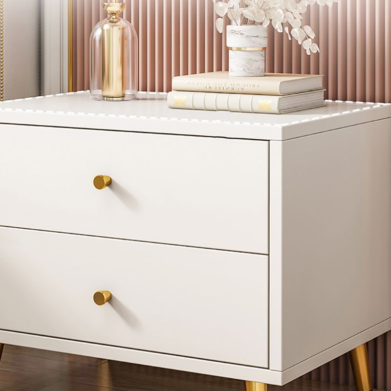 Zeitgenössischer Massivholz Nachttisch Schubladen Aufbewahrung Nachttisch