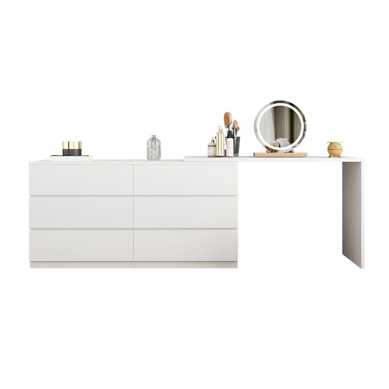 15,75 "tavolo da scrivania per trucco in legno in legno in legno massiccio con cassetti con cassetti