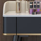 Glam Vanity Dressing Table Set with 5 Storage Drawers in Black