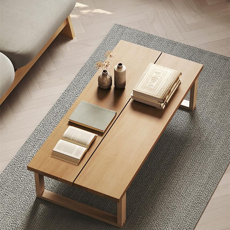 Sled Natural Coffee Table Set Rectangle Solid Wood Coffee Table Clearhalo 'Coffee & Accent Tables' 'Coffee Tables' 'coffee_tables' 'furn' 'furn_coffee_tables' 'Furniture' 'Living Room Furniture' 1200x1200_f746d257-5737-430a-8570-f61e5f77d348