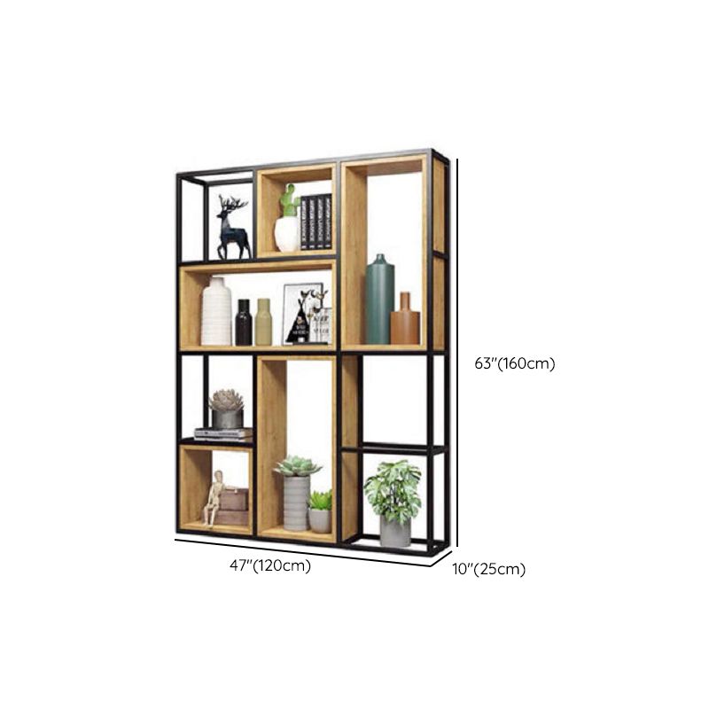 9.84" W Industrial Antique Finish Shelf Bookcase Etagere Metal Bookshelf Clearhalo 'Bookcases' 'furn' 'furn_bookcases' 'Furniture' 'Office Furniture' 1200x1200_f747caae-44e8-46bb-bb69-5832bc2488b8