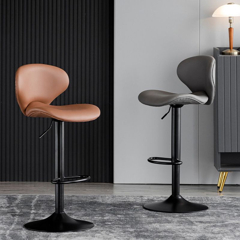 Modern Style Bar Chair with Adjustable Height Swivel for Restaurant Bar Clearhalo 'Bar Furniture' 'Bar Stools' 'bar_stools' 'furn' 'furn_bar_stools' 'furniture_bar_stools' 'Kitchen & Dining Furniture' 'kitchen&dining_furn' 'kitchen' 'kitchen_furn' Furniture' 1200x1200_f747e657-0621-4885-bfbe-e9388993f294