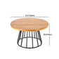 Solid Wood Dining Table Contemporary Round Dining Table with Pedestal Base