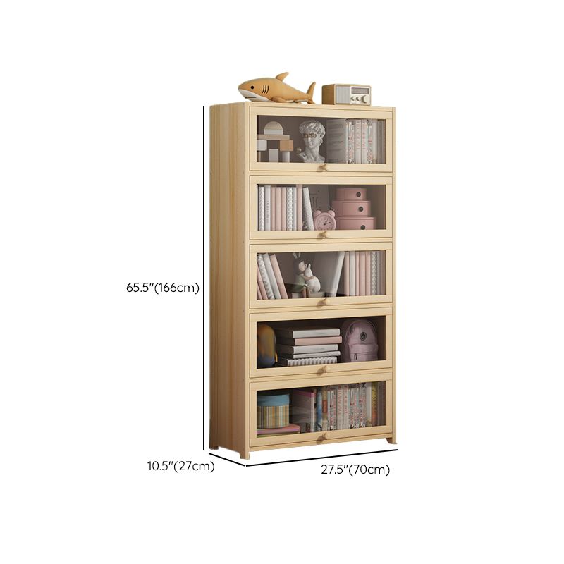 Contemporary Bookshelf Standard Wooden Closed Back Bookcase with Shelves Clearhalo 'Bookcases' 'furn' 'furn_bookcases' 'Furniture' 'Office Furniture' 1200x1200_f74992d7-3900-4307-afea-6b27cb8b6a9f