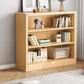 40.55"H Bookshelf Scandinavian Style Closed Back Bookcase for Home and Office