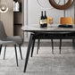 Contemporary Round Dining Table Sintered Stone Table with 4 Ash Solid Wood Legs Clearhalo ' dining_table' 'Dining Tables & Seating' 'Dining Tables' 'furn' 'furn_dining_table' 'Furniture' 'furniture_dining_table' 'Kitchen & Dining Furniture' 'kitchen&dining_furn' 'kitchen' 'kitchen_dining_table' 1200x1200_f74a21fc-1b31-4d55-9576-c76c84206a0f