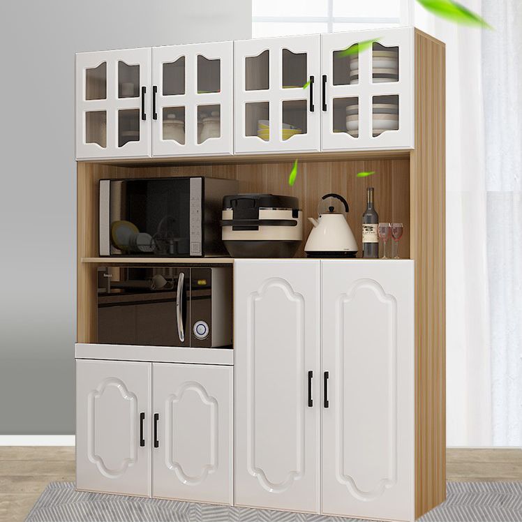 Glass Door Wood Sideboard Modern Credenza with Storage for Kitchen Clearhalo 'buffet_sideboard' 'Buffets & Sideboards' 'Furniture' 'furniture_buffet_sideboard' 'Kitchen & Dining Furniture' 1200x1200_f74a76ac-adf1-46ef-9975-8a0ab3b2e3b6