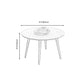 Round Wood Coffee Table Scandinavian 4 Legs Natural Cocktail Table Clearhalo 'Coffee & Accent Tables' 'Coffee Tables' 'coffee_tables' 'furn' 'furn_coffee_tables' 'Furniture' 'Living Room Furniture' 1200x1200_f74aa375-7bb4-4b02-9c8e-2286b713d034