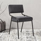 Scandinavian Home Side Chair Upholstered Metal Open Back Dining Room Chair Clearhalo ' kitchen&dining_furn' 'Dining Chairs' 'Dining Tables & Seating' 'dining_chair' 'furn' 'furn_dining_chair' 'Furniture' 'furniture_dining_chair' 'Kitchen & Dining Furniture' 'kitchen' 1200x1200_f74b27e7-1501-4095-b311-e2d1a45fc873