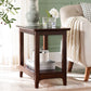 Farmhouse Solid Wood End Table Rectangular Side Table with Shelf Clearhalo 'Coffee & Accent Tables' 'End & Side Tables' 'end_side_table' 'end_side_tables' 'furn' 'furn_end_side_tables' 'Furniture' 'furniture_end_side_table' 'Living Room Furniture' 1200x1200_f74ba3f3-75db-43a6-8e62-127e52dd5fcf