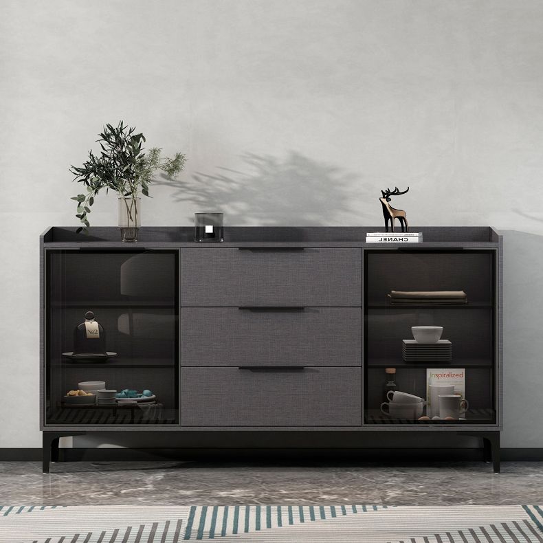 Siete sideboard di pietra sinterizzata in stile moderno con cassetti per soggiorno