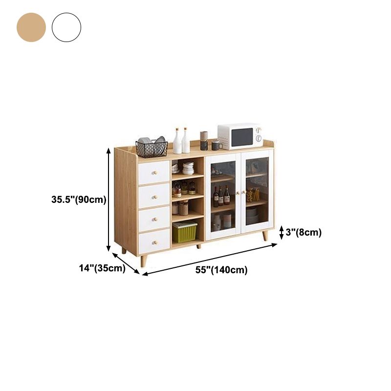 Sideboard mobile rettangolare la credenza moderna cucina in legno