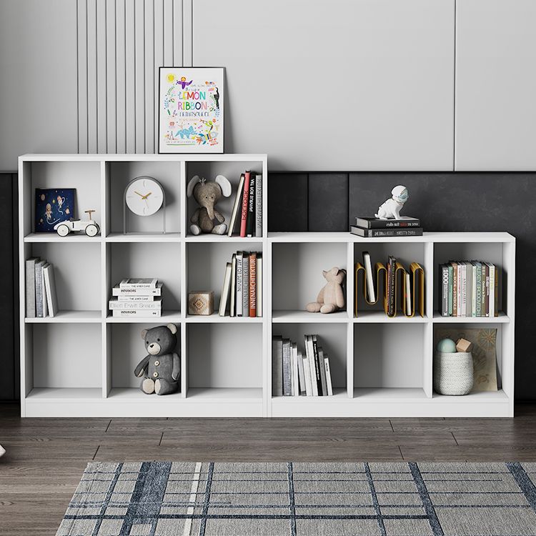 Wooden Standard Bookshelf Modern Closed Back Bookcase for Home Office