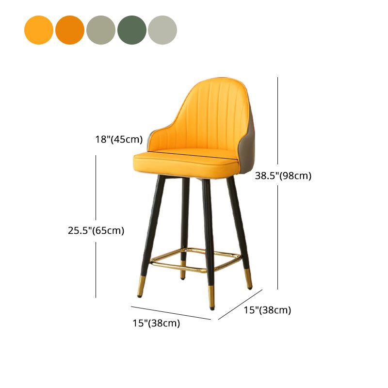 Nordic Style Barstool with PU Leather Seats Counter Stools, Set of 2 Clearhalo 'Bar Furniture' 'Bar Stools' 'bar_stools' 'furn' 'furn_bar_stools' 'furniture_bar_stools' 'Kitchen & Dining Furniture' 'kitchen&dining_furn' 'kitchen' 'kitchen_furn' Furniture' 1200x1200_f74f2ebb-4b78-4185-b2dd-733ff2b5a76a