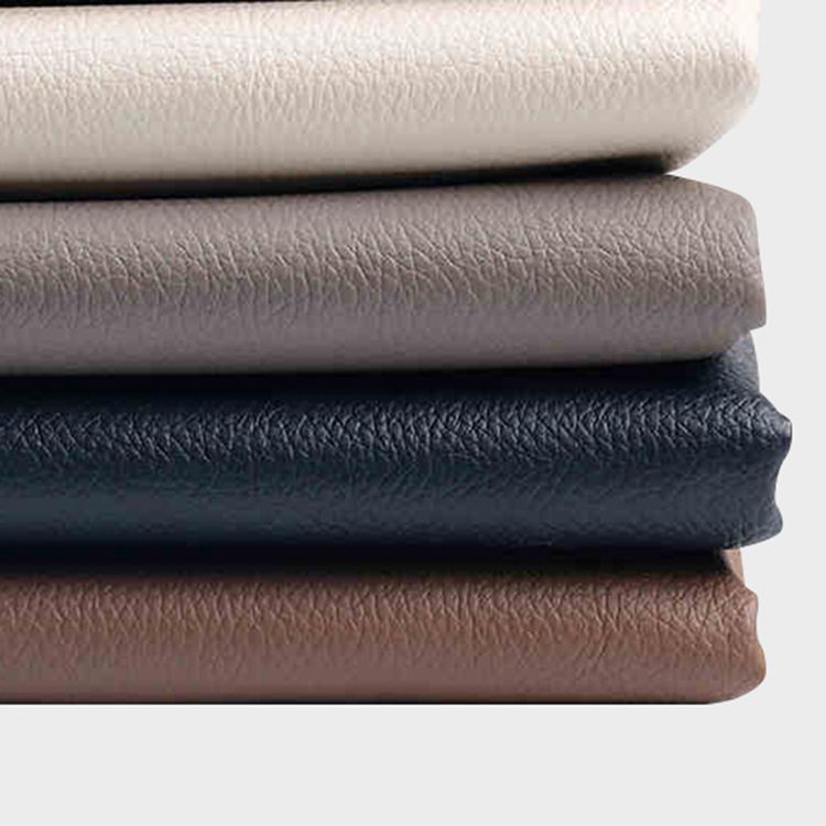 Pouf de cuero cuadrado estándar resistente a las manchas contemporáneas