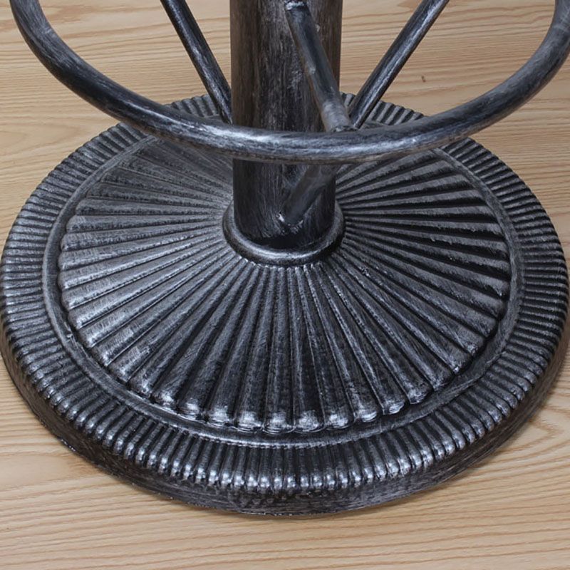 Industrial Black Iron Bar Table Faux Marble Top 41.3"H Bistro Table with Storage Clearhalo 'Bar Furniture' 'Bar Tables' 'bar_tables' 'furn' 'furn_bar_tables' 'Furniture' 'furniture_bar_tables' 'Kitchen & Dining Furniture' 'kitchen&dining_furn' 'kitchen' 1200x1200_f7518d25-0a04-4b9e-b69e-29d72f9d5947