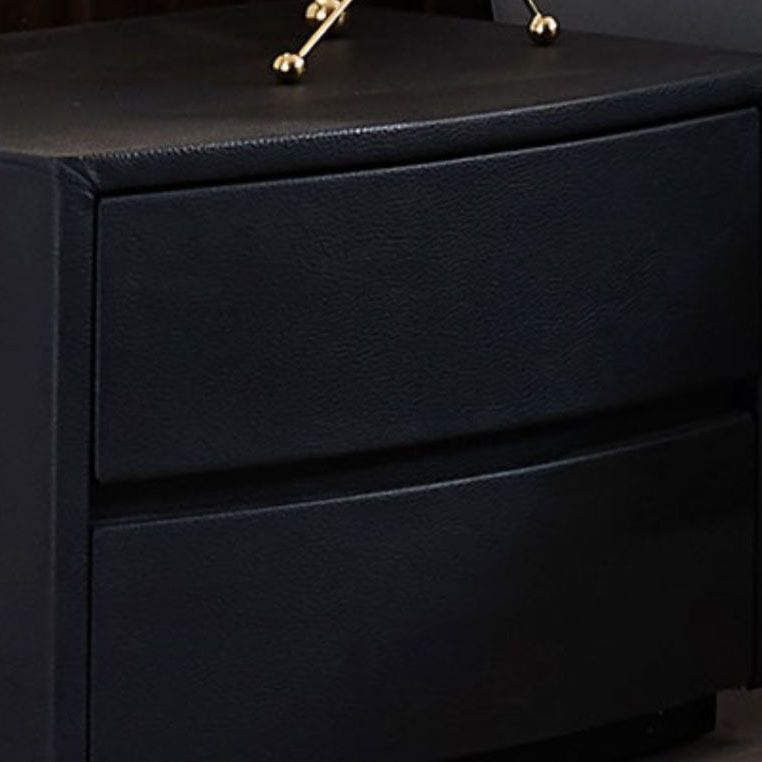 Modern Accent Table Nightstand Leather Bedside Cabinet for Bedroom Clearhalo 'Bedroom Furniture' 'furn' 'furn_night_stand' 'Furniture' 'night_stand' 'Nightstands' 1200x1200_f7519596-0879-4730-9e2b-bdb2b3010986