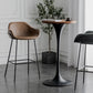 Pedestal Bar Wine Table Industrial Metal Round Pub Height Dining Table for Coffee Shop Clearhalo 'Bar Furniture' 'Bar Tables' 'bar_tables' 'furn' 'furn_bar_tables' 'Furniture' 'furniture_bar_tables' 'Kitchen & Dining Furniture' 1200x1200_f75214e8-17b9-4602-9927-52bc1418b238