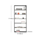 70.87"H Bookshelf Open Back Modern Style Bookcase for Home and Office Clearhalo 'Bookcases' 'furn' 'furn_bookcases' 'Furniture' 'furniture_bookcases' 'Office Furniture' 1200x1200_f7531944-6a81-4ad2-8680-b2142e676a09