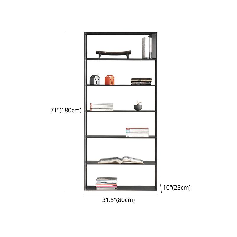 70.87"H Bookshelf Open Back Modern Style Bookcase for Home and Office Clearhalo 'Bookcases' 'furn' 'furn_bookcases' 'Furniture' 'furniture_bookcases' 'Office Furniture' 1200x1200_f7531944-6a81-4ad2-8680-b2142e676a09