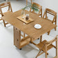 1/2/3/5 Pcs Wood Modern Dining Room Set with Foldable Table Dinette Set Clearhalo 'Dining Room Sets' 'Dining Tables & Seating' 'dining_room_set' 'furn' 'furn_dining_room_set' 'Furniture' 'furniture_dining_room_set' 'Kitchen & Dining Furniture' 'kitchen&dining_furn' 'kitchen' 1200x1200_f7532b39-ce64-4b3e-8b6d-51a7981ea802
