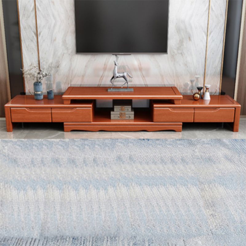 Rubberwood TV Stand Console Traditional TV Console with Drawers Clearhalo 'furn' 'furn_tv_stands_entertainment_centers' 'Furniture' 'Living Room Furniture' 'TV Stands & Entertainment Centers' 'TV Stands & Media Storage Furniture' 'tv_stands_entertainment_centers' 1200x1200_f755abc4-90ba-450e-b4e9-15b995c3da8e