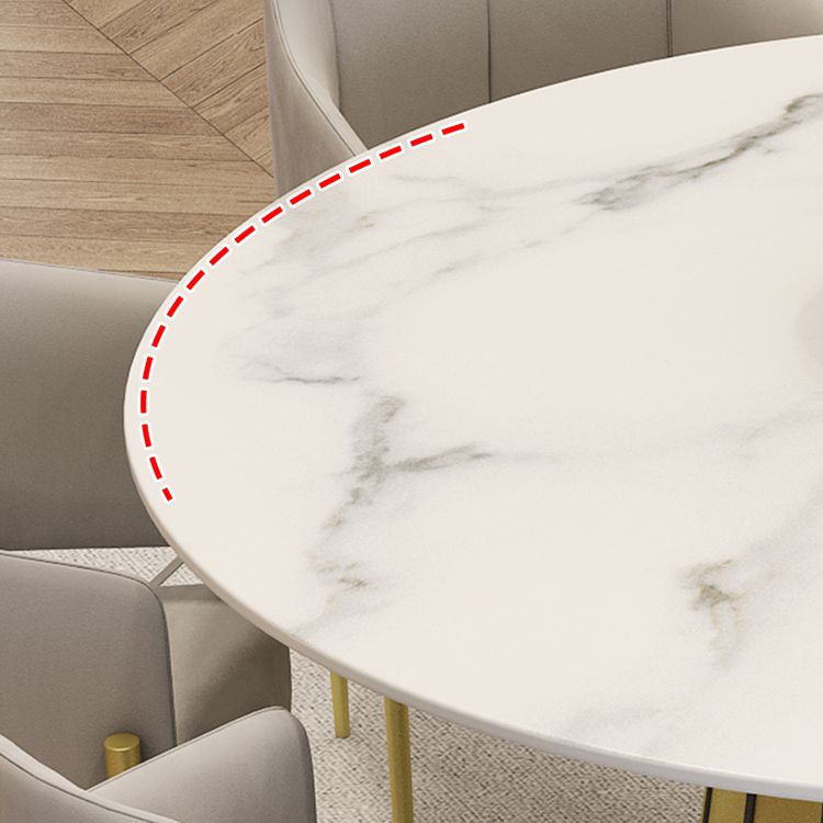 Nordic Round Stone Esstisch 1/7 Stück Essset für Esszimmer