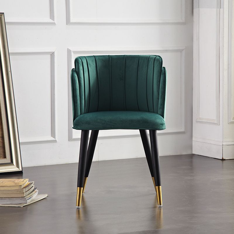 Scandinavian Style Upholstered Side Chairs Barrel Back Armless Chairs for Home Use (Set of 2) Clearhalo ' kitchen&dining_furn' 'Dining Chairs' 'Dining Tables & Seating' 'dining_chair' 'furn' 'furn_dining_chair' 'Furniture' 'furniture_dining_chair' 'Kitchen & Dining Furniture' 'kitchen' 1200x1200_f7574fa9-c0be-466c-87d3-82fbdf113ec3